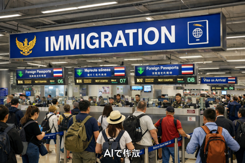 タイの入国審査