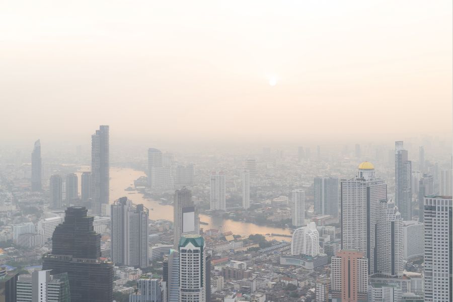 乾季の新たな課題　PM2.5