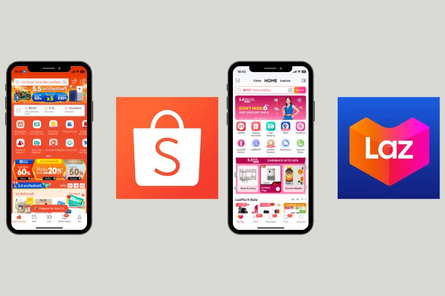 ShopeeまたはLazada — タイのAmazon